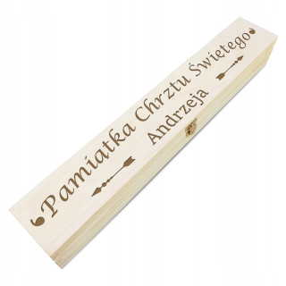 Doplnky na krst - Krabica dreveného krstu pre krst Candles PCS4