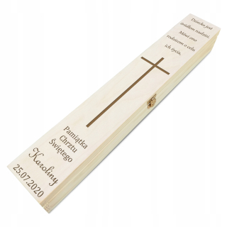 Doplnky na krst - Krabica dreveného krstu pre krst Candles PCS5
