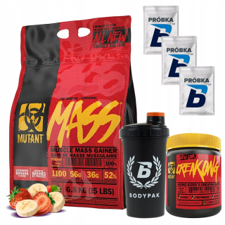 Gainer - PVL mutantná hmotnosť 6800g Gainer + CreamPong 300g Hmotnosť