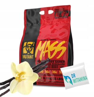 Gainer - PVL mutantná hmotnosť 6800g Mega Mass Power + Free BCAA