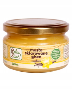 Prsty lízať maslo škvrnité ghee vanilka 220ml