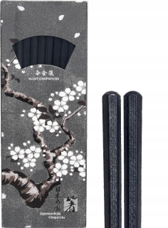 Japonský štýl Chopticks Black 22,5 cm 10 párov