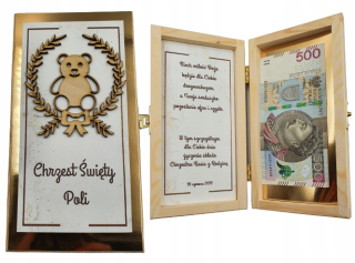 Doplnky na krst - Suvenír krstu- box za hotovosť