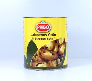 Mexická kuchyňa - Jalapeno Peppers Zelené plátky 2,85 / 1.7KG PRIBO