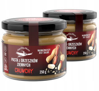 Pasta z arašidov Crunchy 2x250g sada