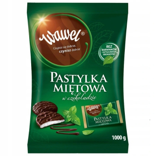 Mäty pelety v čokoláde Wawel 1000g