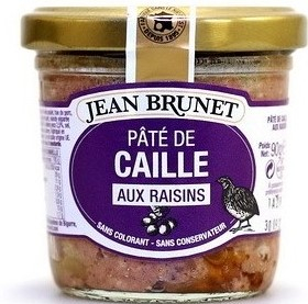 Quail Pate s hrozne 180g Francúzsky