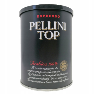 Káva mletá - Pellini Top Mielona 100% Arabica v Can 250g
