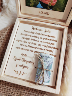 Prvé sväté prijímanie - Personalizovaný suvenír svätého prijímania + fotografia