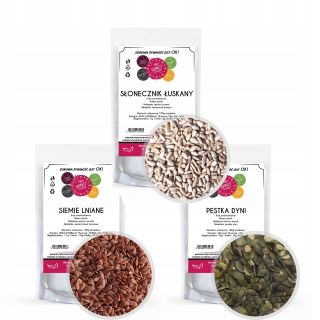 Tekvicové semienko + slnečnica + hnedé semiačko - 3kg