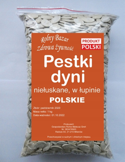 Tekvica semená v škrupine z vášho vlastného pestovania - 2 kg