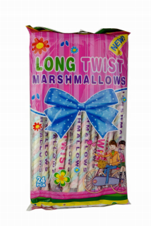 Ovocie pena XL dlhý twist marshmallow 24 ks