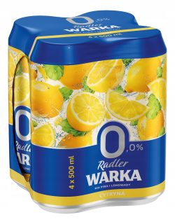 Beer Warka Radler Lemon 0% 4-Pak