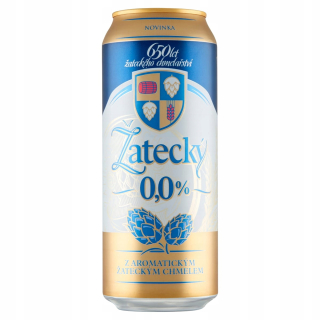 Nealkoholické pivo - ZATECKI SVETLY LEZAK 0% 0,5L