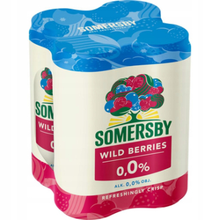 Pivo Somersby nealkoholické divé bobule 4-pak