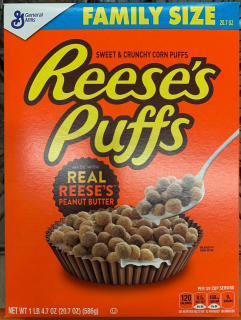 Vločky Reess's Puffs Arašidové maslo 586g z zásob