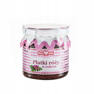 Okvetné lístky ruží v cukre 220 g [6ks] Poľská Rose