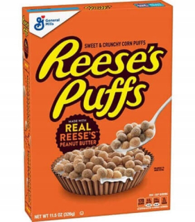 Vločky s arašidovým maslom Reese Puffs známy v USA