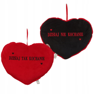 Darček na Valentína - Vankúšové srdce dnes áno/nie miláčik Dantenice