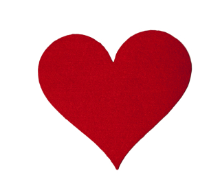 Darček na Valentína - Plstená tácka na hrnčekové srdce na Valentína!