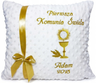 Prvé sväté prijímanie - Darček vankúšov na prijímanie s menom vyšívací suvenír