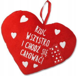 Darček na Valentína - Valentínsky vankúšový vankúš 20 x 27 cm