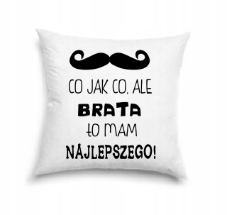 Darček na Valentína - Vankúš so 40 x 40 tlačou pre brata