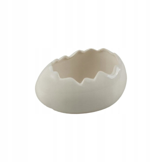 Veľkonočná dekorácia - Cress Container 14 x 7,6 cm biela keramika