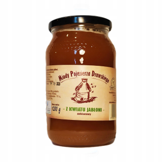 Poľský med z jabĺk kvety 1200 g bezprecedentné