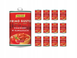 Paradajky na kúsky, nakrájané Primo Gusto 12x400g