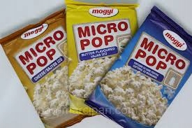 Popcorn na mikrovlnnú rúru 10 x soľ, 10 x maslo, 5x syr