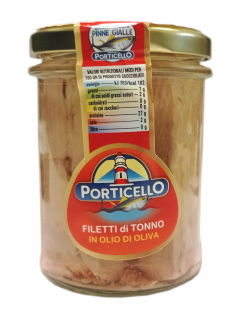 Porticello tuniakové filé v olivovom oleji 190g