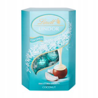 Kokosové pralinky Lindt Lindor 200g Kokosová čokoláda