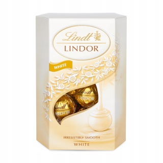 Pralinines Lindt Lindor 200g biela čokoláda