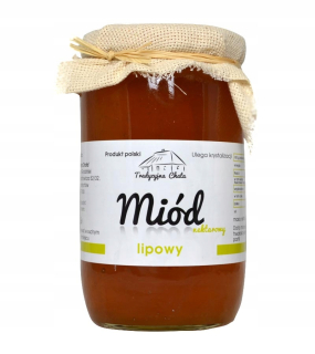 Skutočný Linden Honey 1kg Prírodné z Poľska