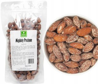 Pečené ÚDENÉ MANDLE Osolené celé 250g občerstvenie