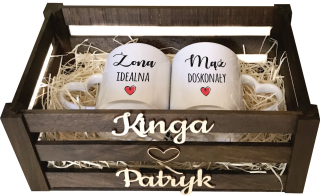 Darček pre výročie svadby Box Set šálok