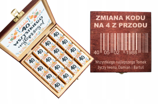Dar k narodeninám 18 30 40 50 60 Čokolády Rytec