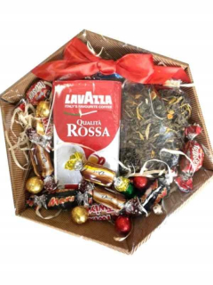 Darčeková set darček kávovar čaj sladkosti