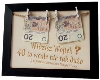 Darček k narodeninám 20 30 40 50 60 Svadobné Frame