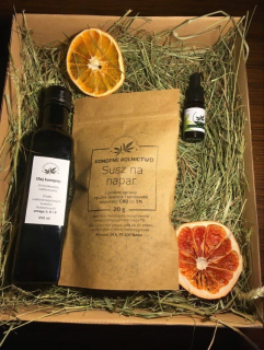 CBD - Darčekový konopný olej 0,25 l + infúzie + CBD olej 5%