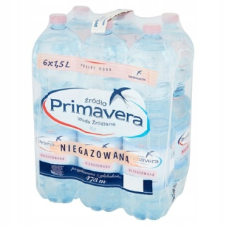 Pramenitá voda Primavera 6 x 1,5 l