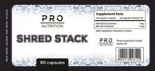 Spaľovač tuku - Pro Nutrition - Shred Stack (Rad 140 + Cardarine)