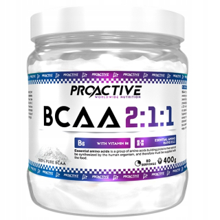 Aminokyseliny - ProActive BCAA 2: 1: 1 400G CLEAN BCAA VITAMIN B6
