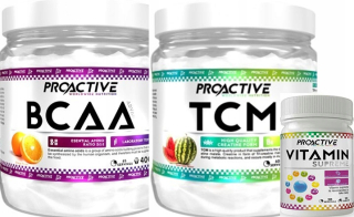 Kreatín - ProActive BCAA 400g + kreatín TCM 300g + vitamíny
