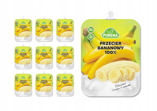 Banánové pyré 100% PURENA 350 g x 10 ks