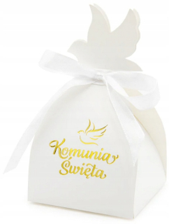 Prvé sväté prijímanie - Boxy pre darčeky pre hostí sväté prijímanie 6 ks
