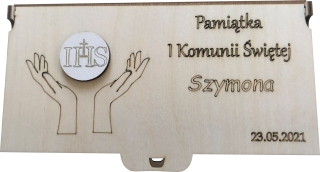 Prvé sväté prijímanie - Darčeková schránka na spoločenstvo Suvenír svätého prijímania