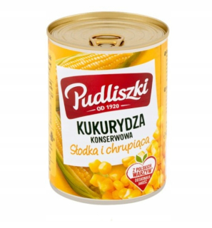 Pudliszki kukurica konzervovaná v plechovke 20ks 400g