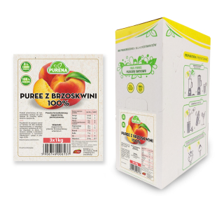 Pyré (pyré) s broskyňou 100% b / c purena 3x1kg